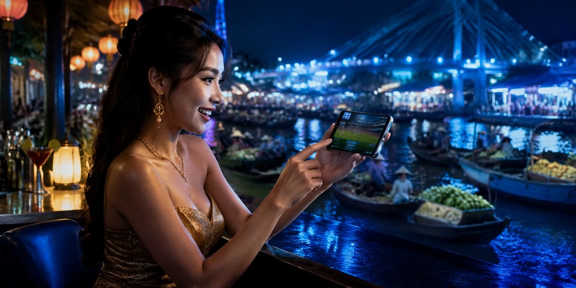 Người hâm mộ thể thao tại Cần Thơ theo dõi trận đấu và đặt kèo cá cược trong lễ hội địa phương